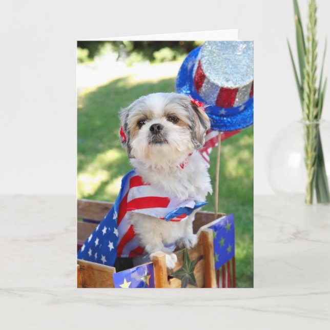 4th of July Dog Card (Front)