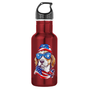 4th Of July Dog Sublimation-66361 532 Ml Water Bottle