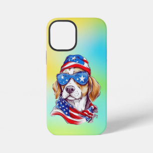 4th Of July Dog Sublimation-66361 Round Clock iPhone 12 Mini Case