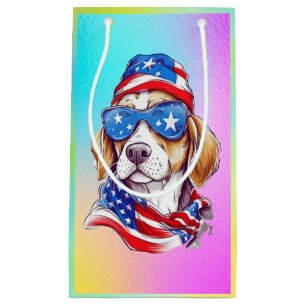 4th Of July Dog Sublimation-66361 Small Gift Bag