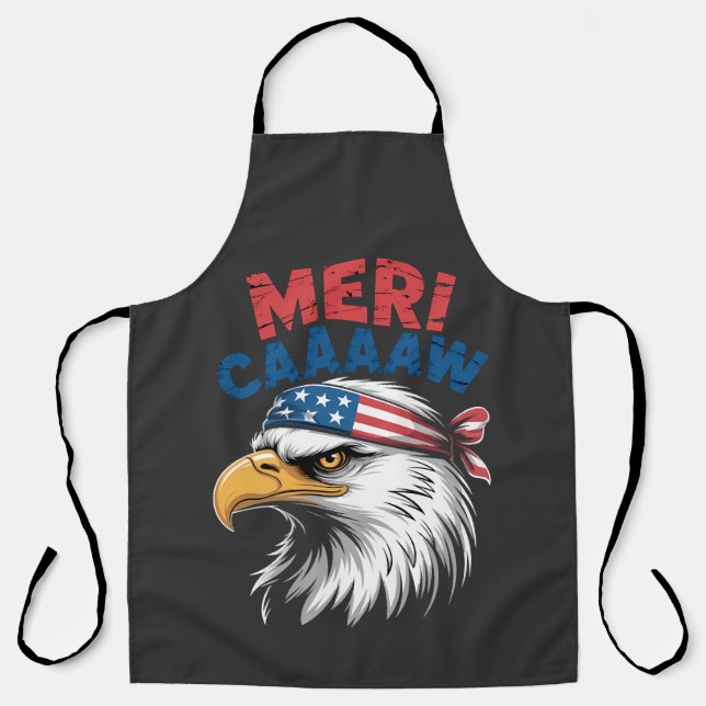 4th Of July Eagle Freedom Patriotic Apron (Front)