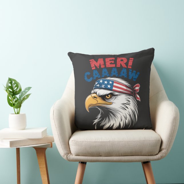 4th Of July Eagle Freedom Patriotic Cushion (Chair)