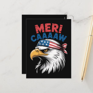 4th Of July Eagle Freedom Patriotic Holiday Postcard