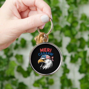 4th Of July Eagle Freedom Patriotic Key Ring