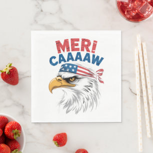 4th Of July Eagle Freedom Patriotic Napkin