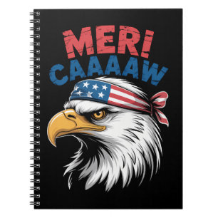 4th Of July Eagle Freedom Patriotic Notebook