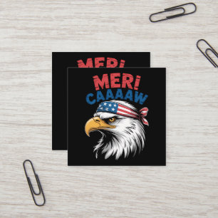 4th Of July Eagle Freedom Patriotic Square Business Card