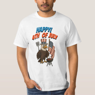 4th of July  Eagle Grill up for old Glory T-Shirt