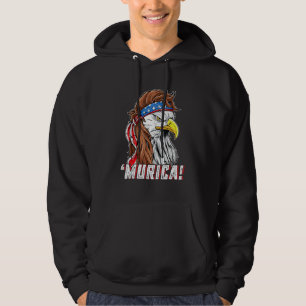 4th Of July Eagle Mullet Murica American Flag Usa Hoodie