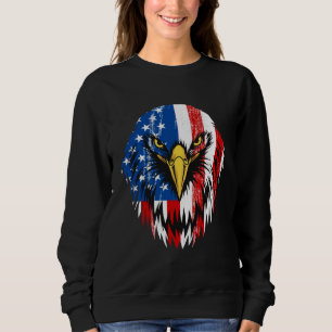 4th of July Eagle Patriotic American Flag USA Sweatshirt