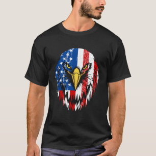 4th of July Eagle Patriotic American Flag USA T-Shirt