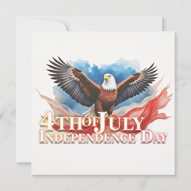 4th of July Eagle – Patriotic Art Design (Front)