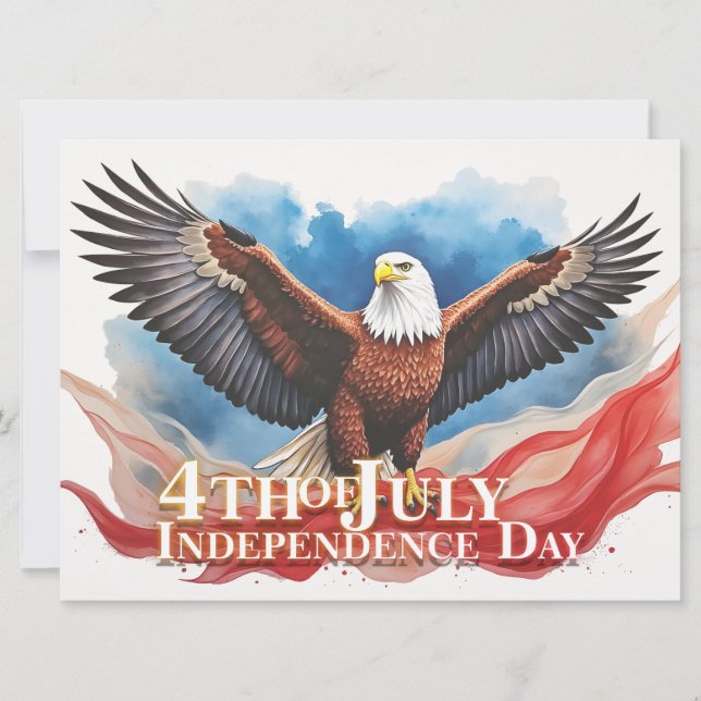 4th of July Eagle – Patriotic Art Design (Front)