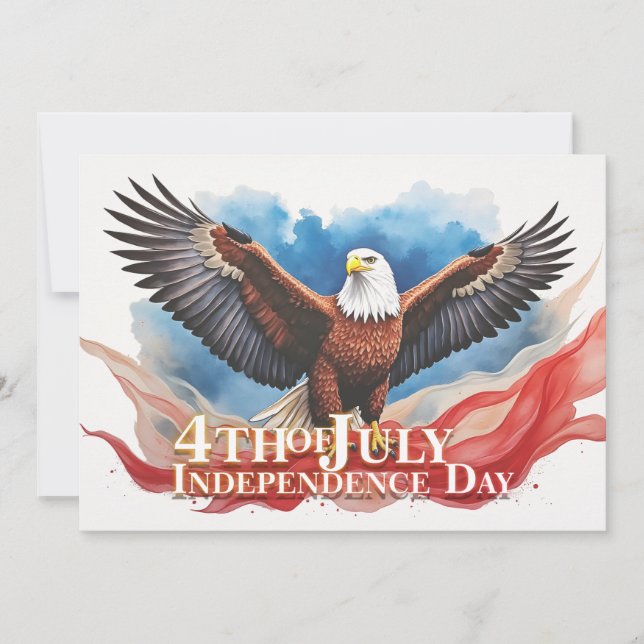 4th of July Eagle – Patriotic Art Design (Front)