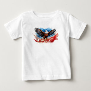 4th of July Eagle – Patriotic Art Design Baby T-Shirt