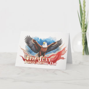 4th of July Eagle – Patriotic Art Design Card