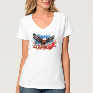 4th of July Eagle – Patriotic Art Design T-Shirt