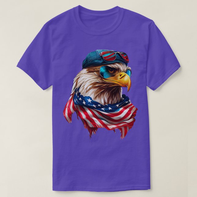 4th of July Eagle T-Shirt (Design Front)