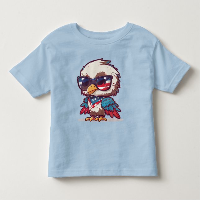 4th of July Eagle Toddler T-Shirt (Front)