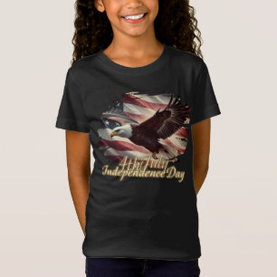 4th of July Eagle with American Flag T-Shirt