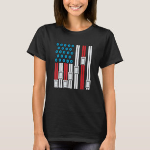 4th Of July Elevator Mechanic Engineer USA Elevato T-Shirt