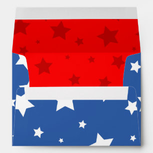4th of July Envelope A7 American Stars