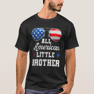 4th Of July Family Matching  American Little Broth T-Shirt