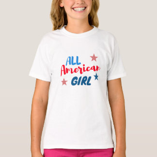 4th of July Family Matching Fourth of July Girl T-Shirt