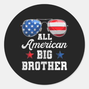 4th Of July Family Matching Shirts  Classic Round Sticker