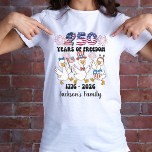 4th of july family matching us 250th Birthday  T-Shirt