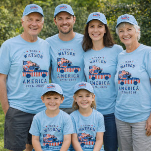 4th Of July Family Photos Matching Group Customise T-Shirt