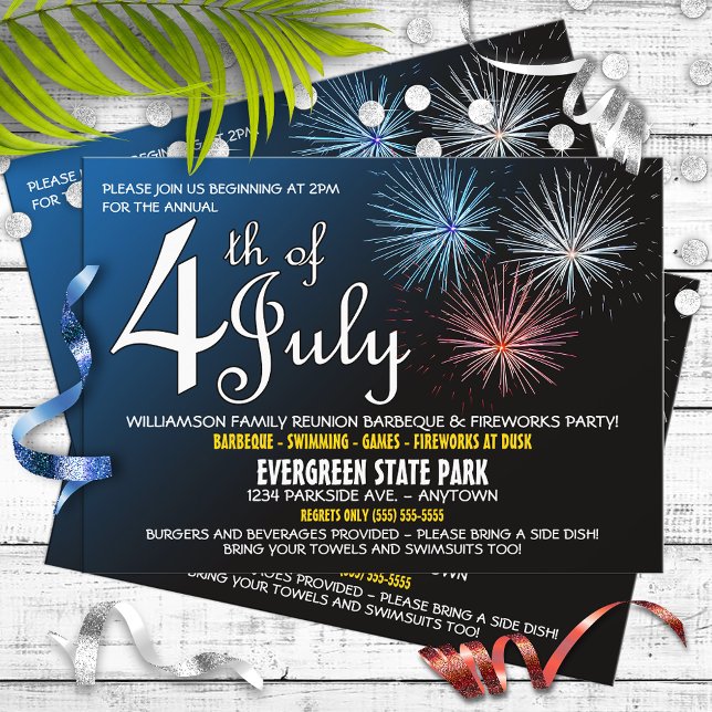 4th of July Family Reunion Invitation (Creator Uploaded)