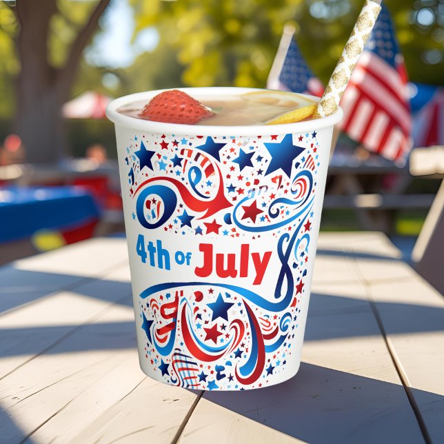 4th of July Festive Party Paper Cup  (Creator Uploaded)
