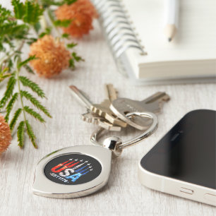 4th Of July Fighter Jets Usa Patriotic Key Ring