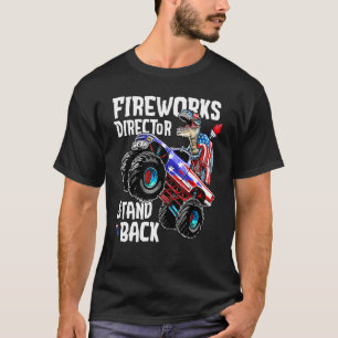 4th Of July Fireworks Director Rex Monster Truck K T-Shirt