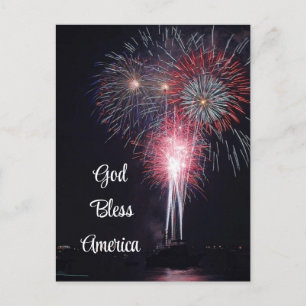 4th Of  July Fireworks Holiday Postcard