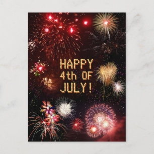 4th of July Fireworks Postcard