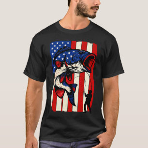 4th of July Fishing Make America Fish Again USA Fi T-Shirt
