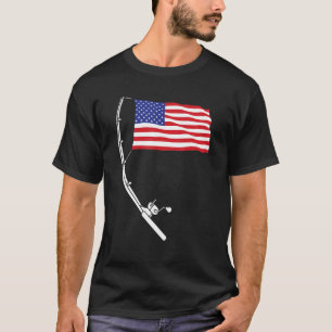 4th Of July Fishing Patirotic Fisherman Military V T-Shirt