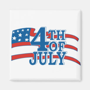 4TH OF July flag Magnet