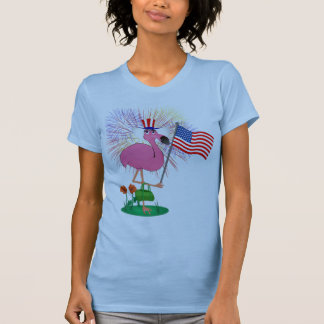 4th of July Flamingo Shirt