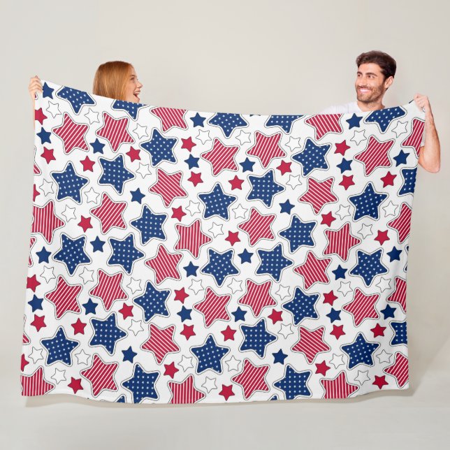 4th Of July Fleece Blanket (In Situ)