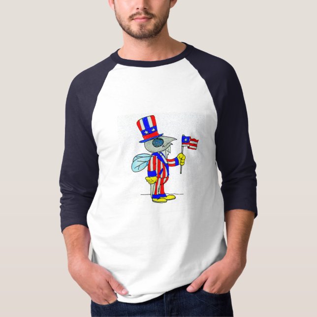 4TH OF JULY FLY T-Shirt (Front)