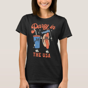 4th Of July  For Hotdog  Party In The Usa T-Shirt