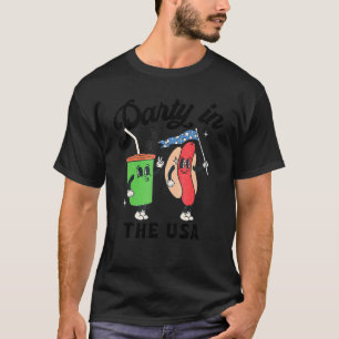 4th Of July For Hotdog Party In The Usa T-Shirt