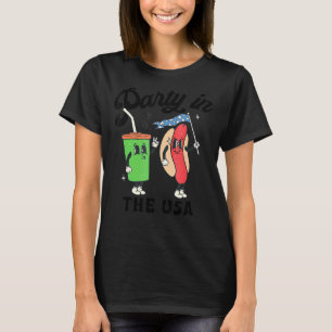 4th Of July For Hotdog  Party In The Usa T-Shirt