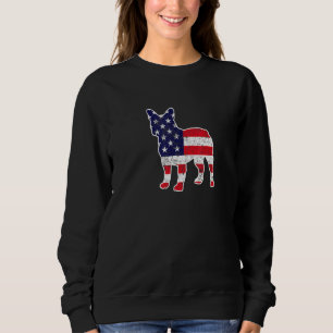4th Of July French Bulldog Graphic Patriotic Ameri Sweatshirt