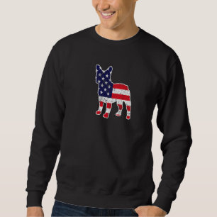 4th Of July French Bulldog Graphic Patriotic Ameri Sweatshirt
