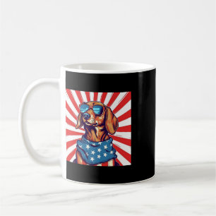 4th Of July Funny Dachsund Weiner Dog Weenie Usa A Coffee Mug