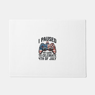 4th of July Gamer Patriotic Video Game Shirt_1 Doormat